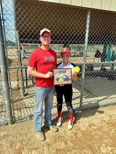 10 and Under State Chamos!   Hank coached Lydia’s softball team the last 4 years and it paid off big this year!